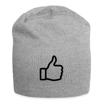 Thumbs up - Jersey-Beanie - Grau meliert - Vorne