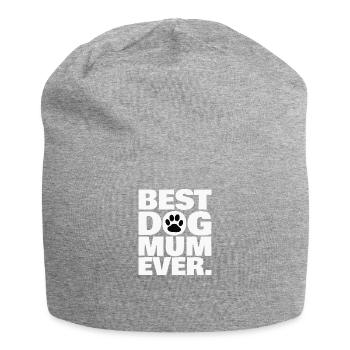 BEST DOG MUM EVER. - Jersey Beanie - heather grey - Front