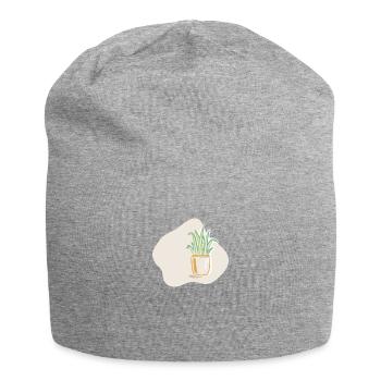 Potted plant - Jersey Beanie - heather grey - Front