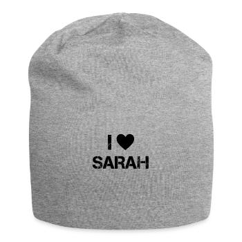 Sarah l'amour du chanteur - Bonnet en jersey - gris chiné - Devant