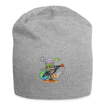 Planet Closed - Jersey Beanie - heather grey - Front