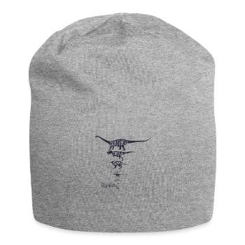 dinosaur - Jersey Beanie - heather grey - Front