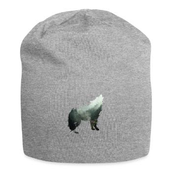 Der Wolf ist der Wald - Jersey-Beanie - Grau meliert - Vorne