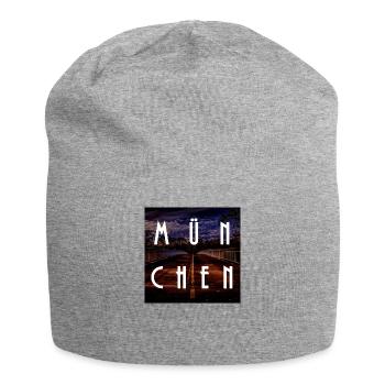 München - Jersey-Beanie - Grau meliert - Vorne
