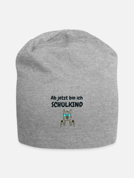 geschenk einschulung junge - Jersey-Beanie - Grau meliert