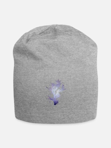 Space Baum - Jersey-Beanie - Grau meliert