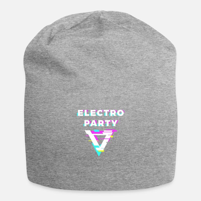 Electro Party - Jersey-Beanie - Grau meliert