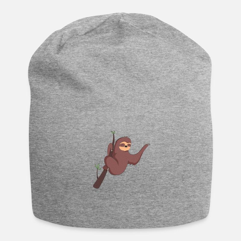 Faultier - Jersey-Beanie - Grau meliert