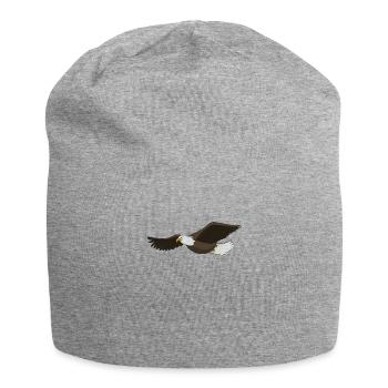 Adler - Jersey-Beanie - Grau meliert - Vorne