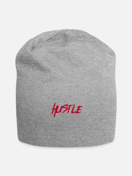 Hustle - Jersey-Beanie - Grau meliert