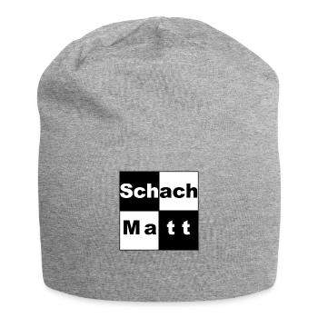 Checkmate chess gift idea - Jersey Beanie - heather grey - Front