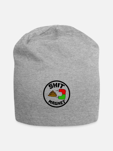 Shit Magnet Scheisse Magnet - Jersey-Beanie - Grau meliert