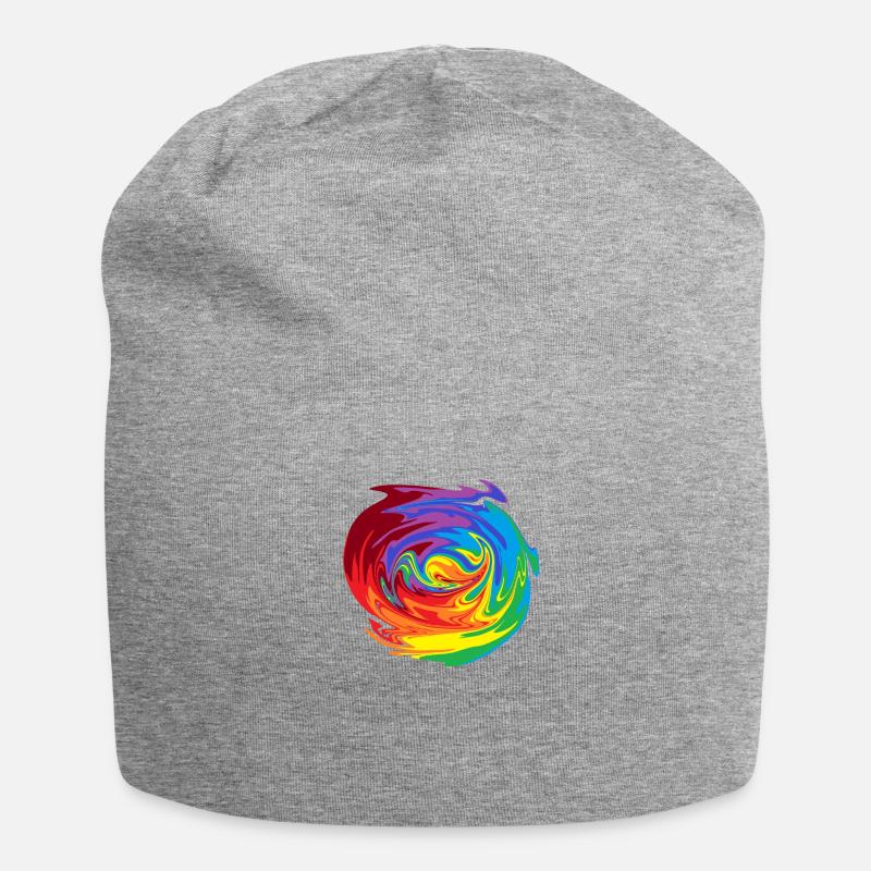 Farbwirbel - Jersey Beanie - heather grey