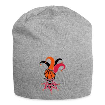 basketball ball joker sport1 - Jersey Beanie - heather grey - Front