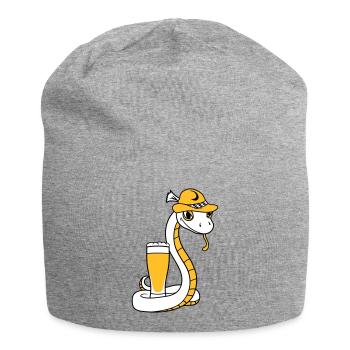 beer bavaria alcohol drinking party celebration - Jersey Beanie - heather grey - Front