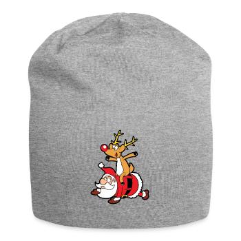 Noël drôle Noël Noël Noël - Bonnet en jersey - gris chiné - Devant
