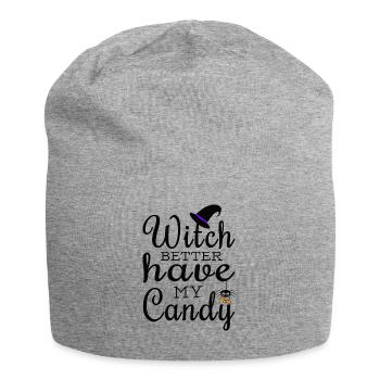 Witch Better Have My Candy HARIZ Halloween Horror - Jersey Beanie - heather grey - Front
