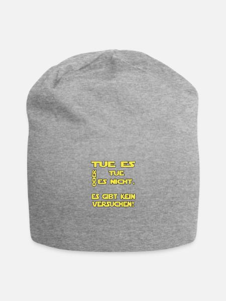 TUE ES ODER TUE ES NICHT. ES GIBT KEIN VERSUCHEN! - Jersey-Beanie - Grau meliert