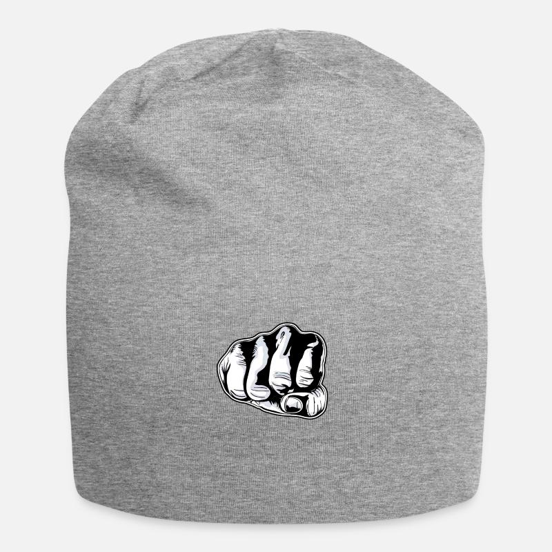 poing - Bonnet en jersey - gris chiné