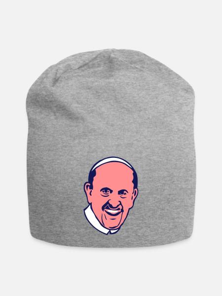 Francois Papst des Hl. Pere personnalite - Jersey-Beanie - Grau meliert