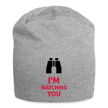 I'm Watching You - Jersey-Beanie - Grau meliert - Vorne