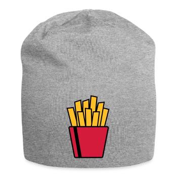Pommes - Jersey-Beanie - Grau meliert - Vorne