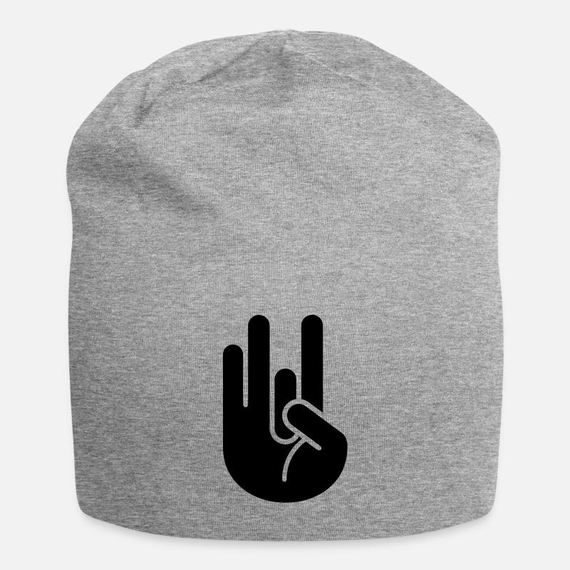 JDM Hand 2_1c - Jersey Beanie - heather grey