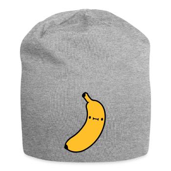 kleine suesse banane mit - Jersey-Beanie - Grau meliert - Vorne