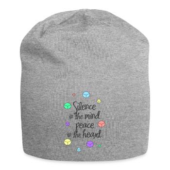 Der Frieden - Jersey-Beanie - Grau meliert - Vorne