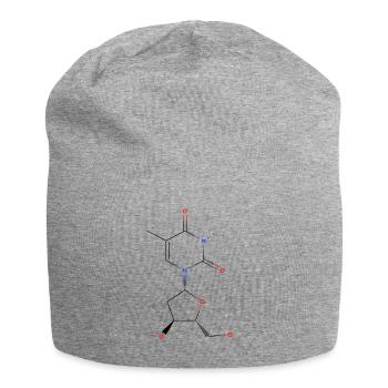 Thymidine Molecule - Colored Structural Formula - Jersey Beanie - heather grey - Front