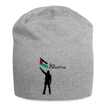 Free Palestine - Jersey Beanie - heather grey - Front