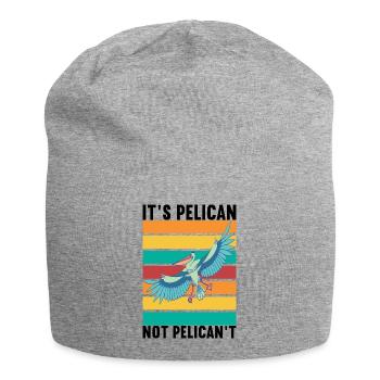 Pelican water bird pelican lovers - Jersey Beanie - heather grey - Front