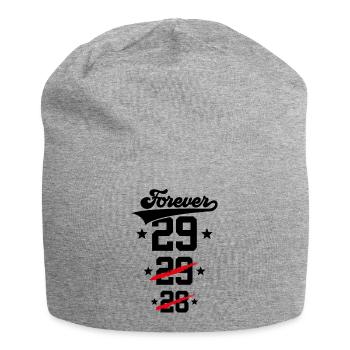 30. GEBURTSTAG FOREVER 29 - Jersey-Beanie - Grau meliert - Vorne