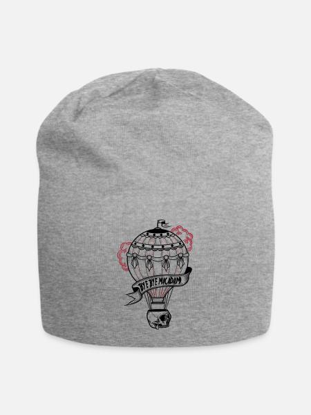 Heißluftballon "bye-bye macadam" - Jersey-Beanie - Grau meliert