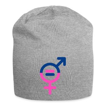 Egalité hommes et femmes - Bonnet en jersey - gris chiné - Devant