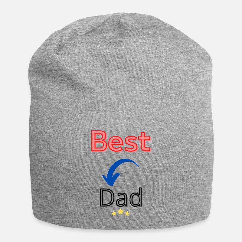 Bester Vater Bester Vater - Jersey-Beanie - Grau meliert