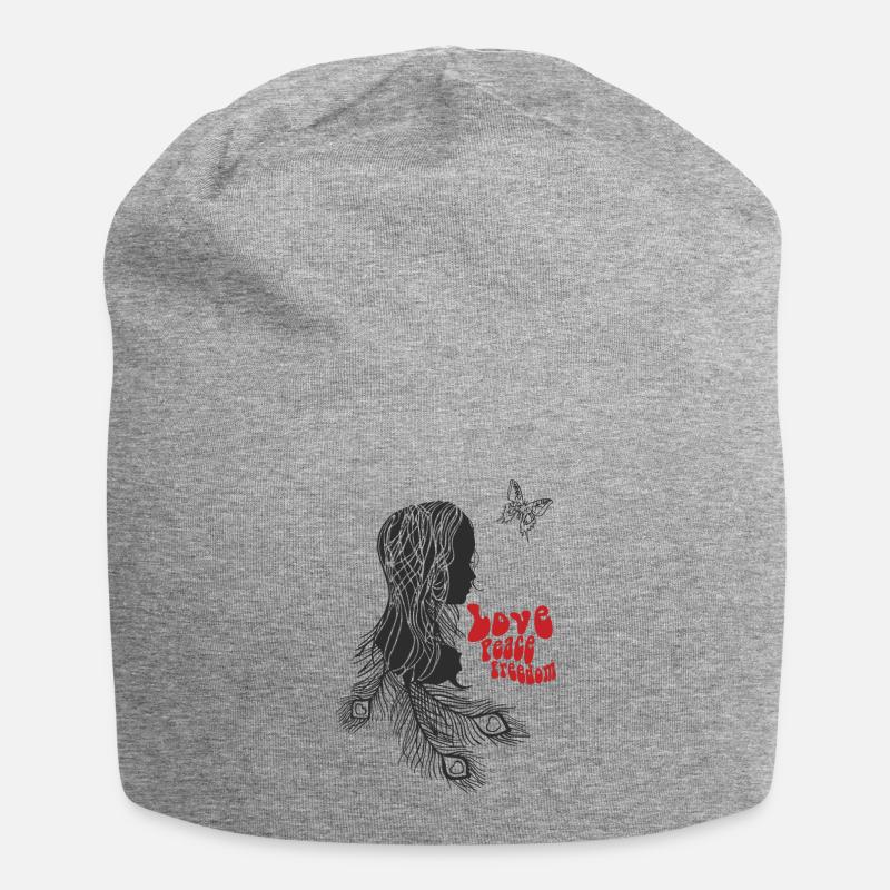 Amour - Bonnet en jersey - gris chiné