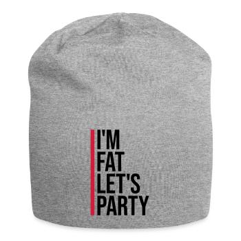 im fat lets party - Jersey-Beanie - Grau meliert - Vorne