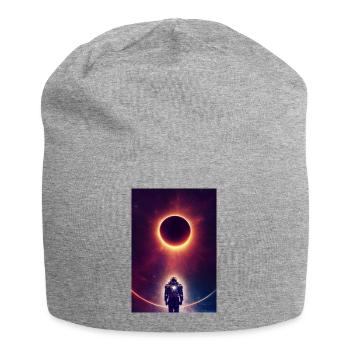 Charakter Kaiser des Kosmos leuchtend golden - Jersey-Beanie - Grau meliert - Vorne