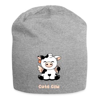 Sweet cow - Jersey Beanie - heather grey - Front