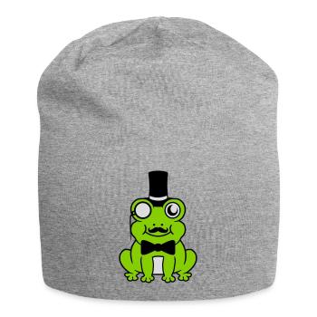 Sir Frog Gentlemen Cylinder - Jersey Beanie - heather grey - Front