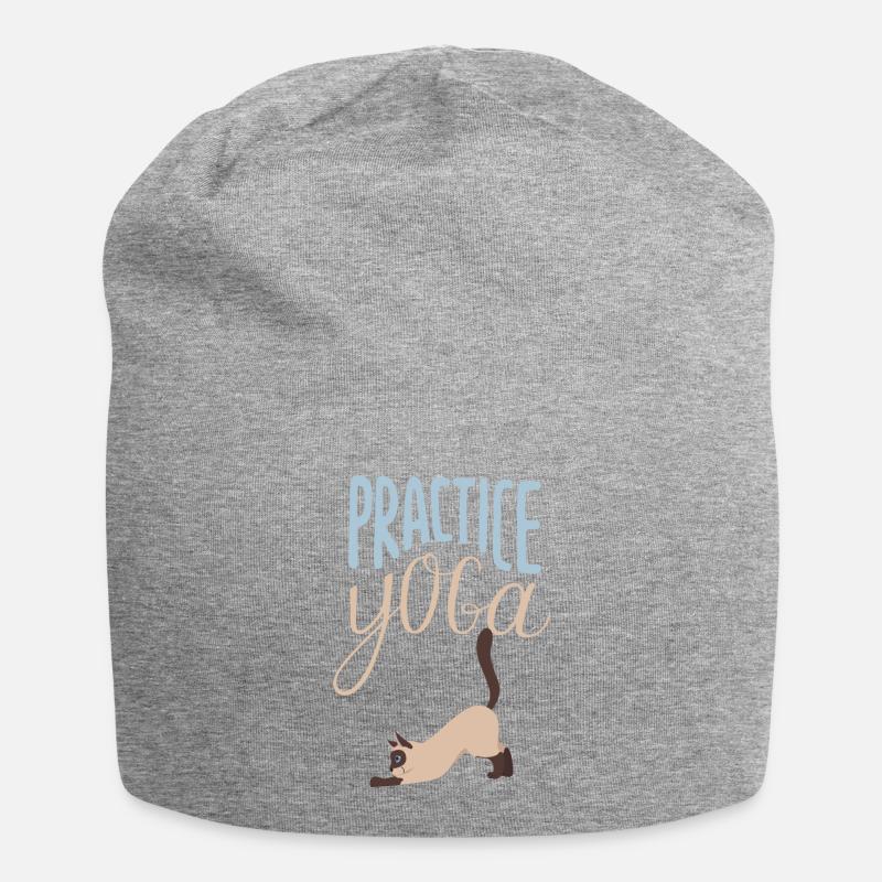 Practice Yoga - Chat - Jersey Beanie - heather grey