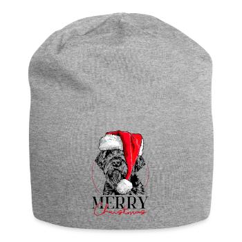 Santa KORTHALS GRIFFON Joyeux Noël Wilsigns - Bonnet en jersey - gris chiné - Devant