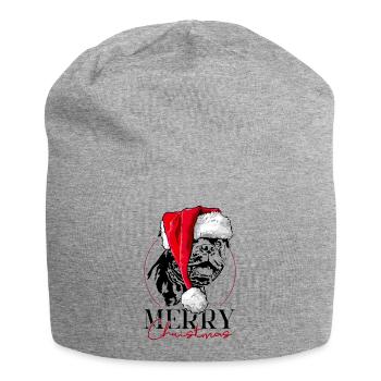 Père Noël STAFFORDSHIRE BULL TERRIER Joyeux Noël - Bonnet en jersey - gris chiné - Devant