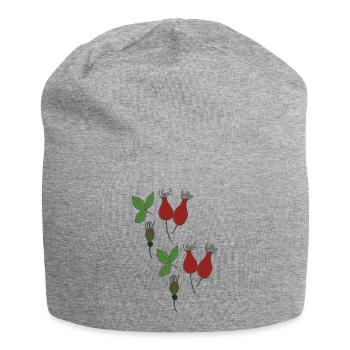 hagebutte style - Jersey-Beanie - Grau meliert - Vorne