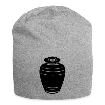 Urnenasche - Jersey-Beanie - Grau meliert - Vorne