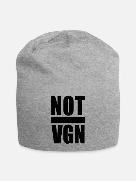 not vgn black - Jersey-Beanie - Grau meliert