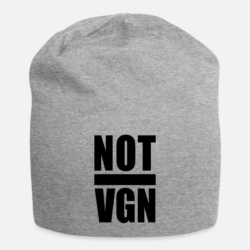 not vgn black - Jersey-Beanie - Grau meliert
