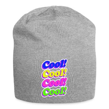 Cool coloré flashy style vintage années 90 festif - Bonnet en jersey - gris chiné - Devant