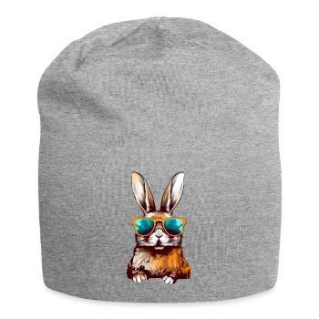 Ilko the rabbit - Jersey Beanie - heather grey - Front